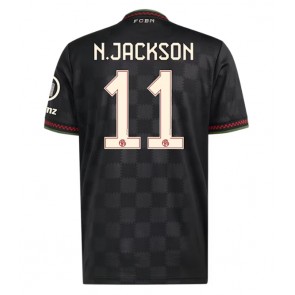 Lacne Muži Futbalové dres Bayern Munich Nicolas Jackson #11 2025-26 Krátky Rukáv - Tretina